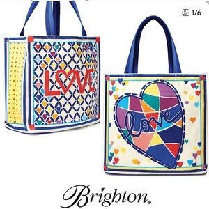 Brighton Colorful Heart and Love Tote
